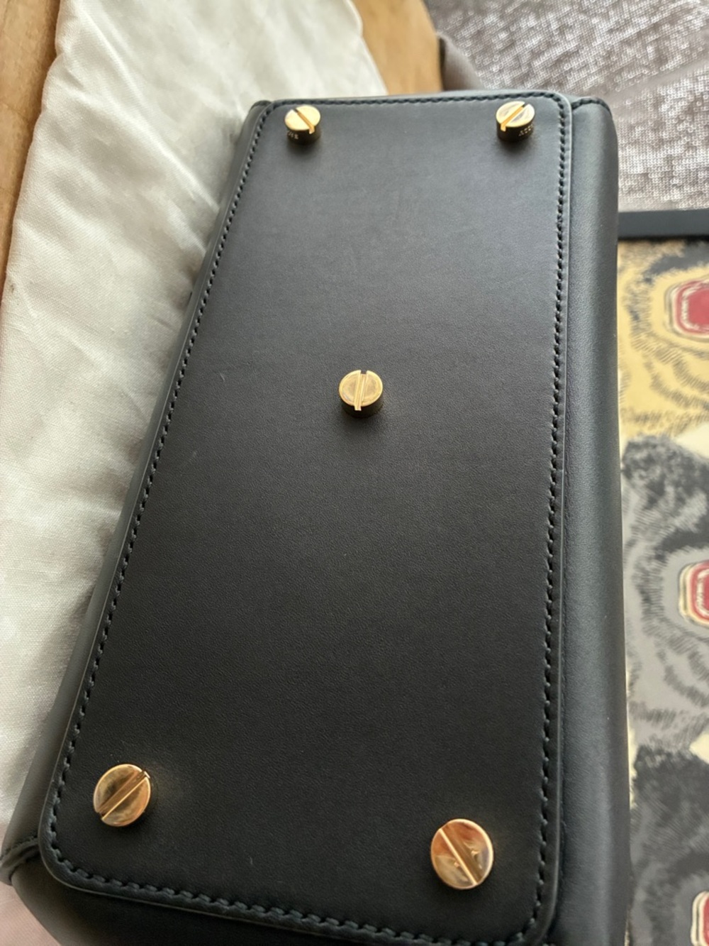 Bally B Turn Lightning Bolt Satchel Handbag! - Picture 7 of 11